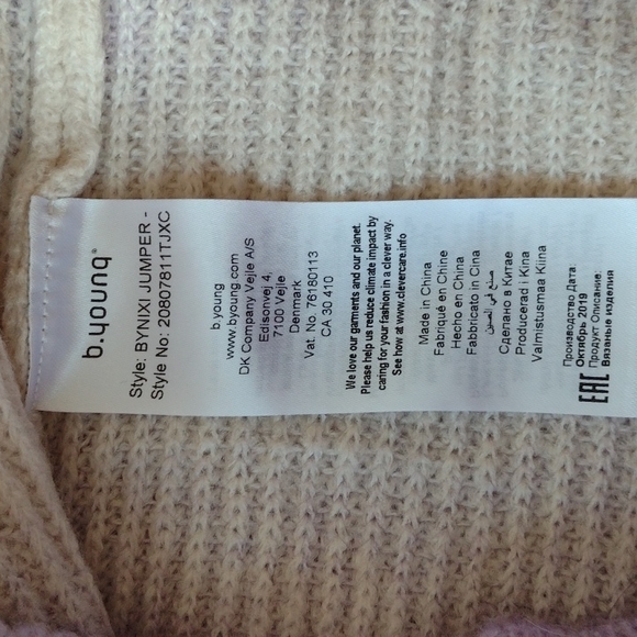 B.YOUNG WATERCOLOR SWEATER NWOT - Picture 7 of 10